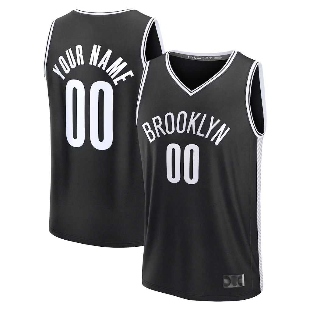 Kooe Custom B.Nets Black Fast Break Jerseys - Icon Edition