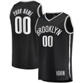 Kooe Custom B.Nets Black Fast Break Replica Jerseys - Icon Edition