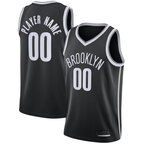 Kooe Custom B.Nets Black Swingman Custom Jerseys - Icon Edition