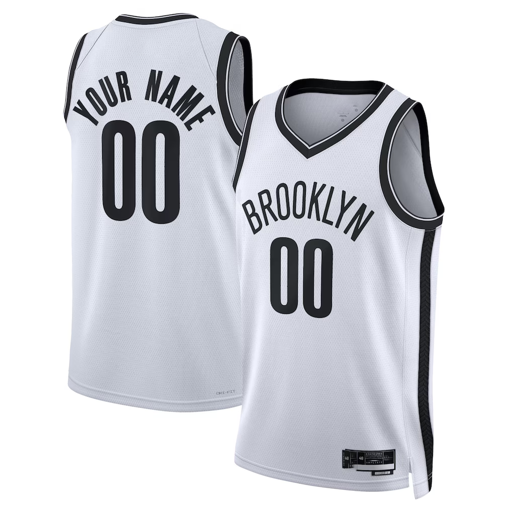 Kooe Custom B.Nets White Swingman Jerseys - Association Edition