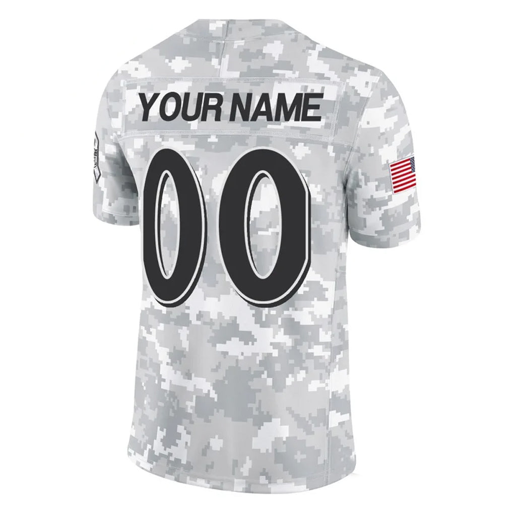 Kooe Custom B.Ravens Arctic Camo Salute to Service Limited Any Name & Numbers Stitched Jerseys