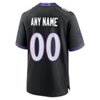 Kooe Custom B.Ravens Black Home Game Any Name & Numbers Stitched Jerseys