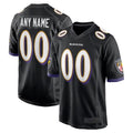 Kooe Custom B.Ravens Black Home Game Stitched Jerseys