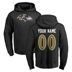 Kooe Custom B.Ravens Black Pullover Hoodie Any Name & Numbers Stitched Jerseys
