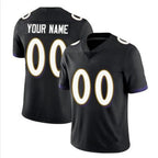 Kooe Custom B.Ravens Black Replica Limited Game Stitched Jerseys