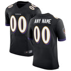 Kooe Custom B.Ravens Black Speed Machine Elite Stitched Jerseys