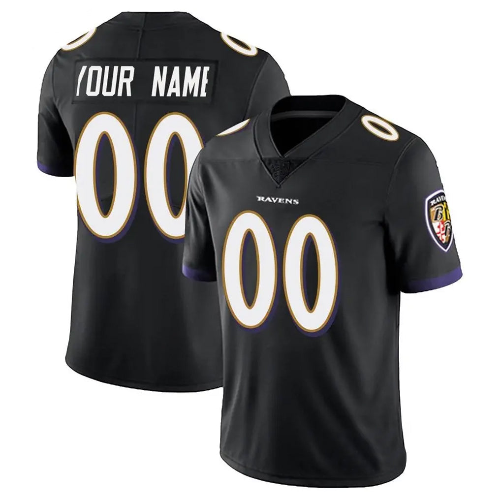 Kooe Custom B.Ravens Black Vapor F.U.S.E. Limited Any Name & Numbers Stitched Jerseys