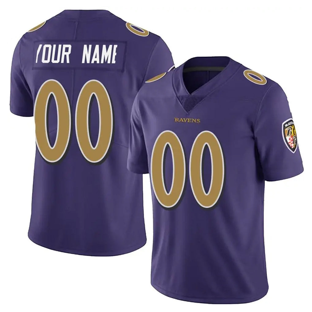 Kooe Custom B.Ravens Purple Color Vapor Untouchable Limited Any Name & Numbers Stitched Jerseys