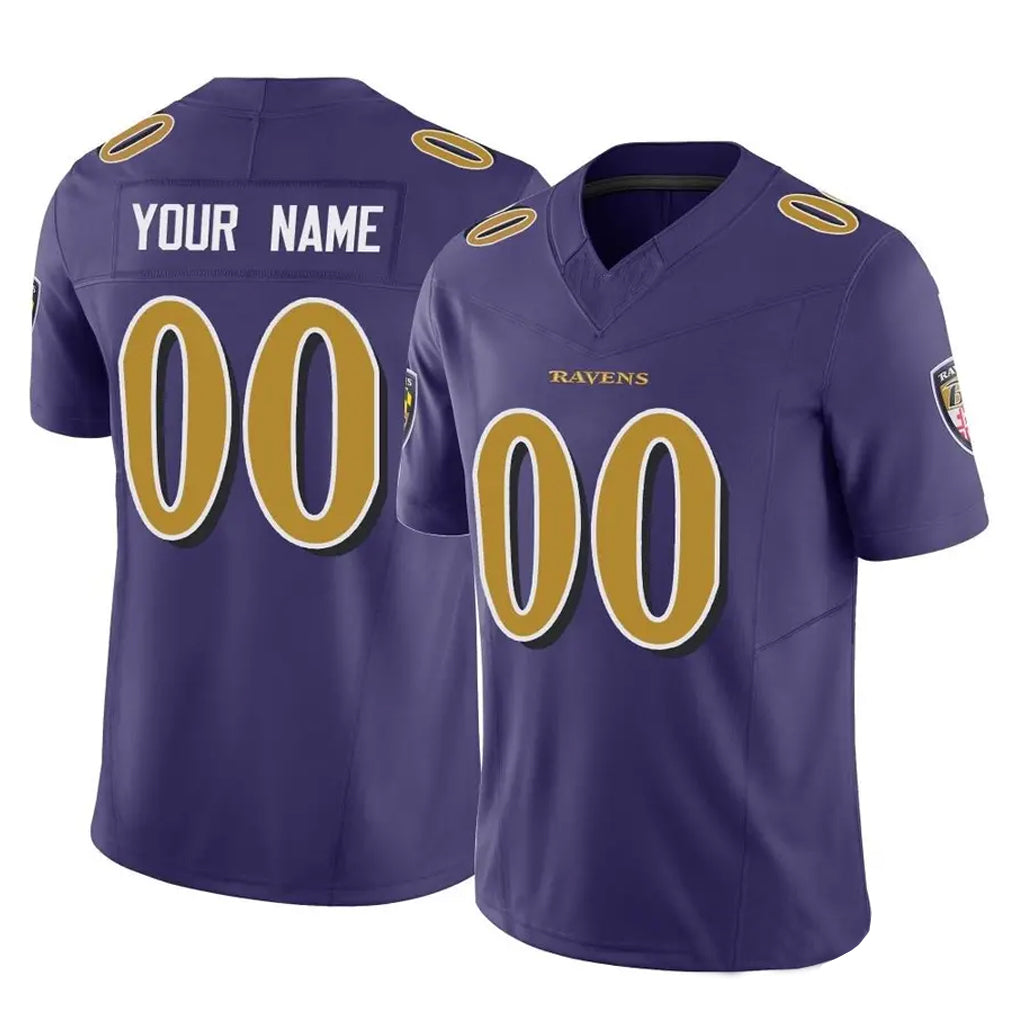 Kooe Custom B.Ravens Purple Vapor F.U.S.E. Limited Game Any Name & Numbers Stitched Jerseys
