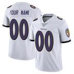 Kooe Custom B.Ravens White Vapor Untouchable Game Any Name & Numbers Stitched Jerseys