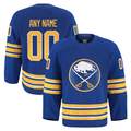 Kooe Custom B.Sabres Royal Home Authentic Pro Stitched Jerseys