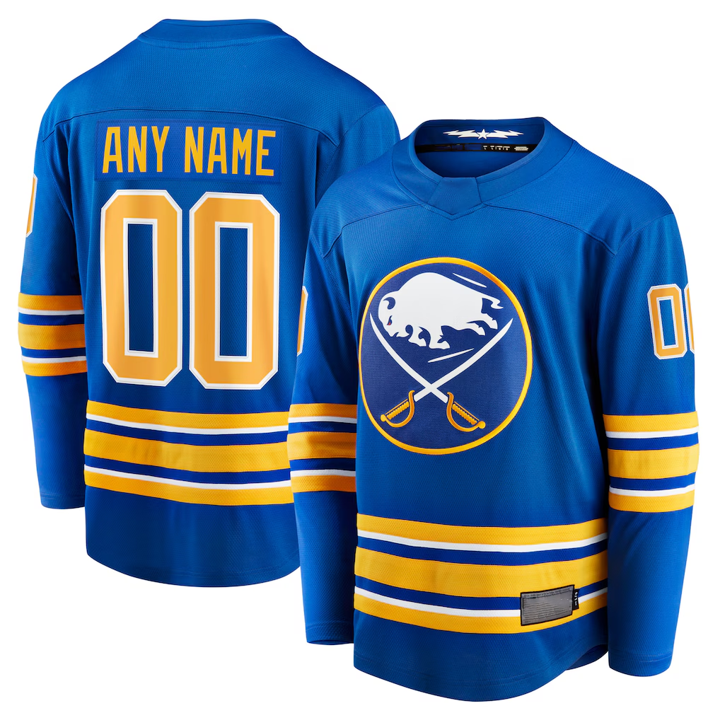 Kooe Custom B.Sabres Royal Home Breakaway Stitched Jerseys