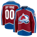 Kooe Custom C.Avalanche Burgundy Home Premium Jerseys