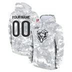 Kooe Custom C.Bears Arctic Camo Salute to Service Pullover Hoodies Limited Any Name & Numbers Stitched Jerseys