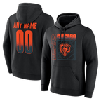 Kooe Custom C.Bears Black Home Field Pop Personalized Name Number Hoodie Stitched Jerseys