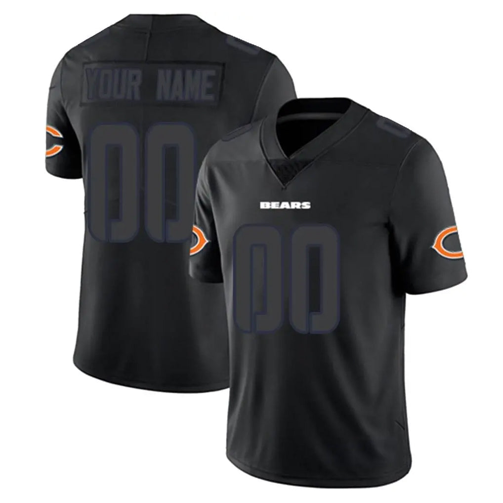 Kooe Custom C.Bears Black Impact Limited Game Any Name & Numbers Stitched Jerseys