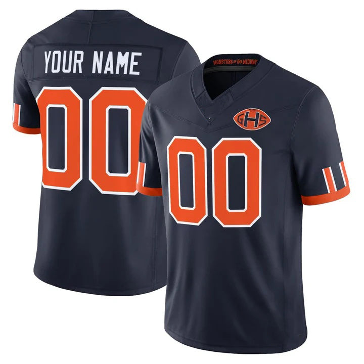 Kooe Custom C.Bears Navy Rivalries Jersey - All Stitched