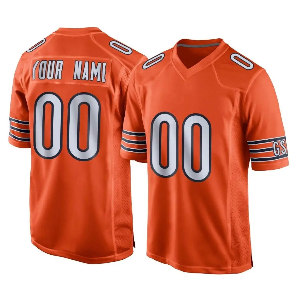 Kooe Custom C.Bears Orange Home Game Any Name & Numbers Stitched Jerseys