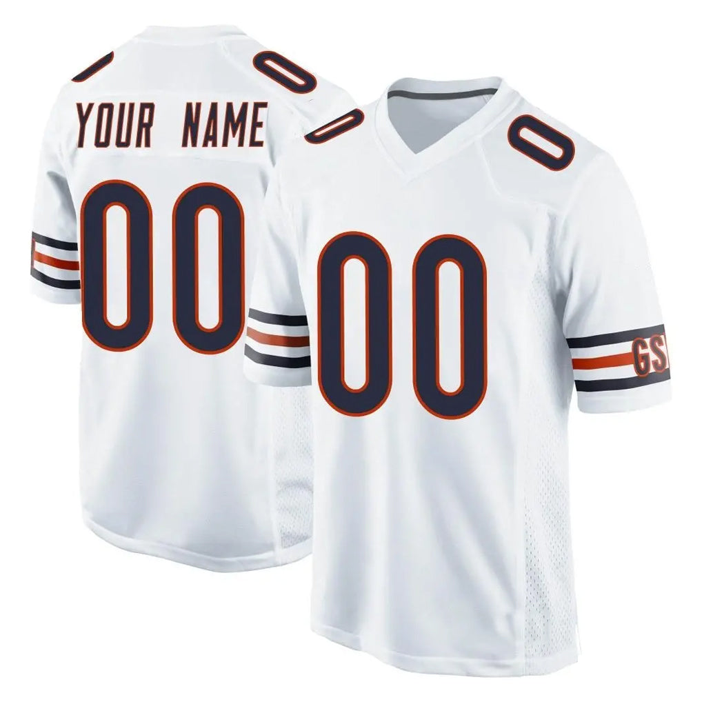Kooe Custom C.Bears White Home Game Any Name & Numbers Stitched Jerseys