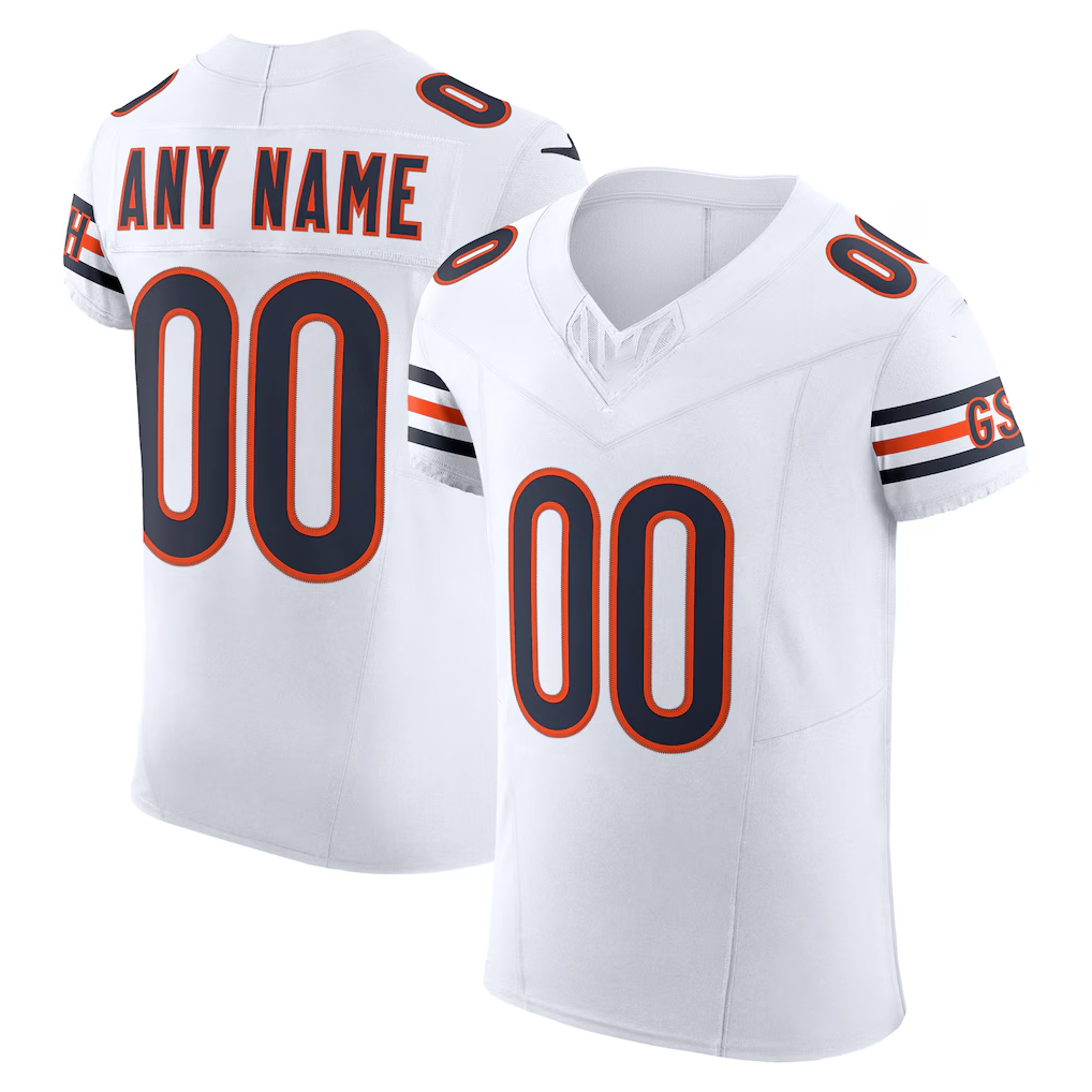 Kooe Custom C.Bears White Vapor F.U.S.E. Elite Stitched Jerseys