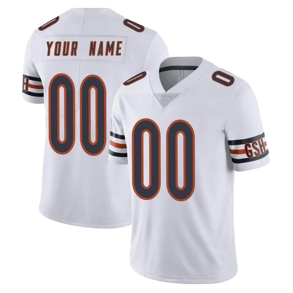 Kooe Custom C.Bears White Vapor Untouchable Limited Home Game Any Name & Numbers Stitched Jerseys