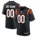 Kooe Custom C.Bengals Black Game Stitched Jerseys