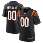 Kooe Custom C.Bengals Black Game Stitched Jerseys