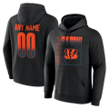 Kooe Custom C.Bengals Black Home Field Pop Personalized Name & Number Hoodie Stitched Jerseys