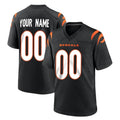 Kooe Custom C.Bengals Black Home Game Any Name & Numbers Stitched Jerseys
