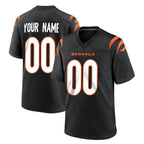 Kooe Custom C.Bengals Black Home Game Any Name & Numbers Stitched Jerseys