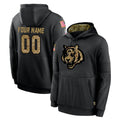 Kooe Custom C.Bengals Black Salute to Service Pullover Hoodies Any Name & Numbers Stitched Jerseys