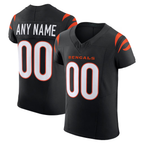 Kooe Custom C.Bengals Black Team Vapor F.U.S.E. Elite Stitched Jerseys