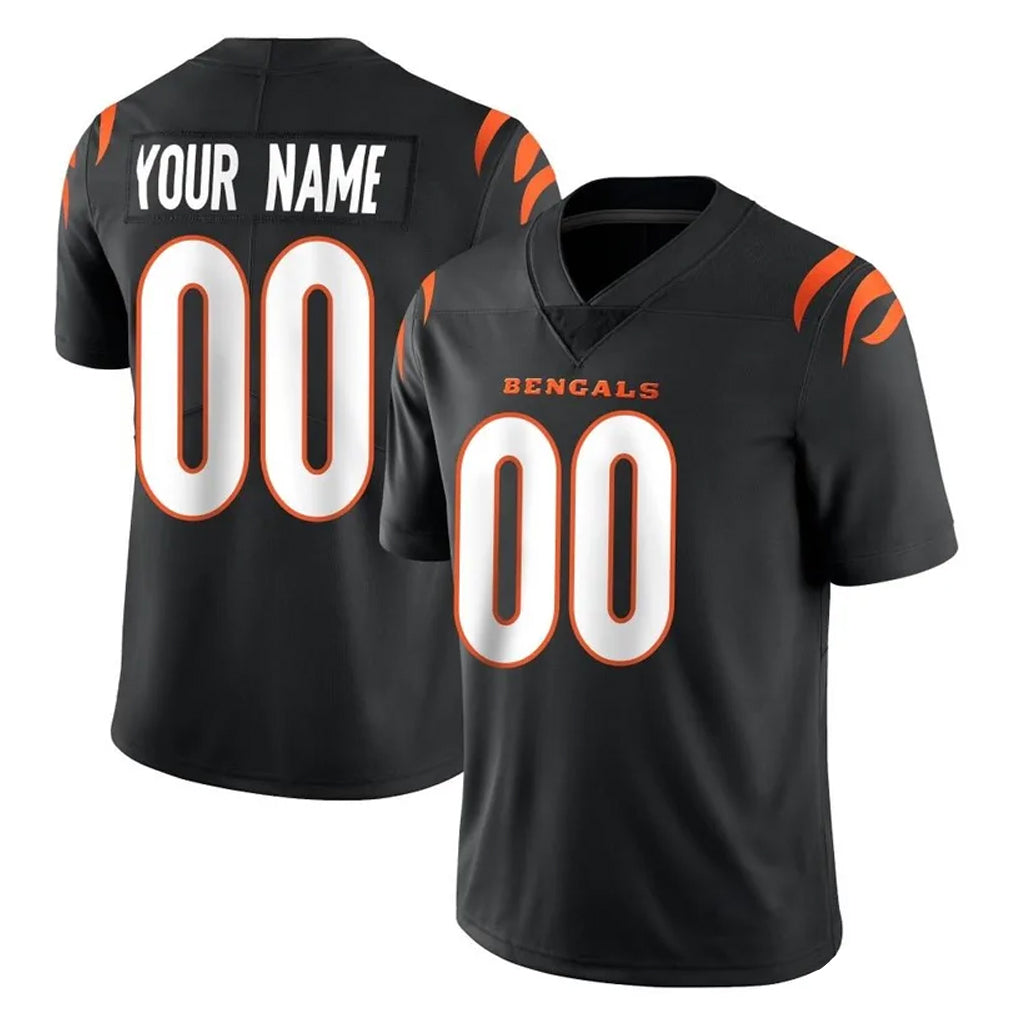 Kooe Custom C.Bengals Black Vapor Untouchable Limited Home Game Any Name & Numbers Stitched Jerseys