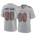 Kooe Custom C.Bengals Gray Atmosphere Fashion Game Any Name & Numbers Stitched Jerseys