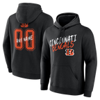 Kooe Custom C.Bengals Black Big & Tall Team Authentic Custom Hoodie Stitched Jerseys