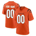 Kooe Custom C.Bengals Orange Home Game Any Name & Numbers Stitched Jerseys