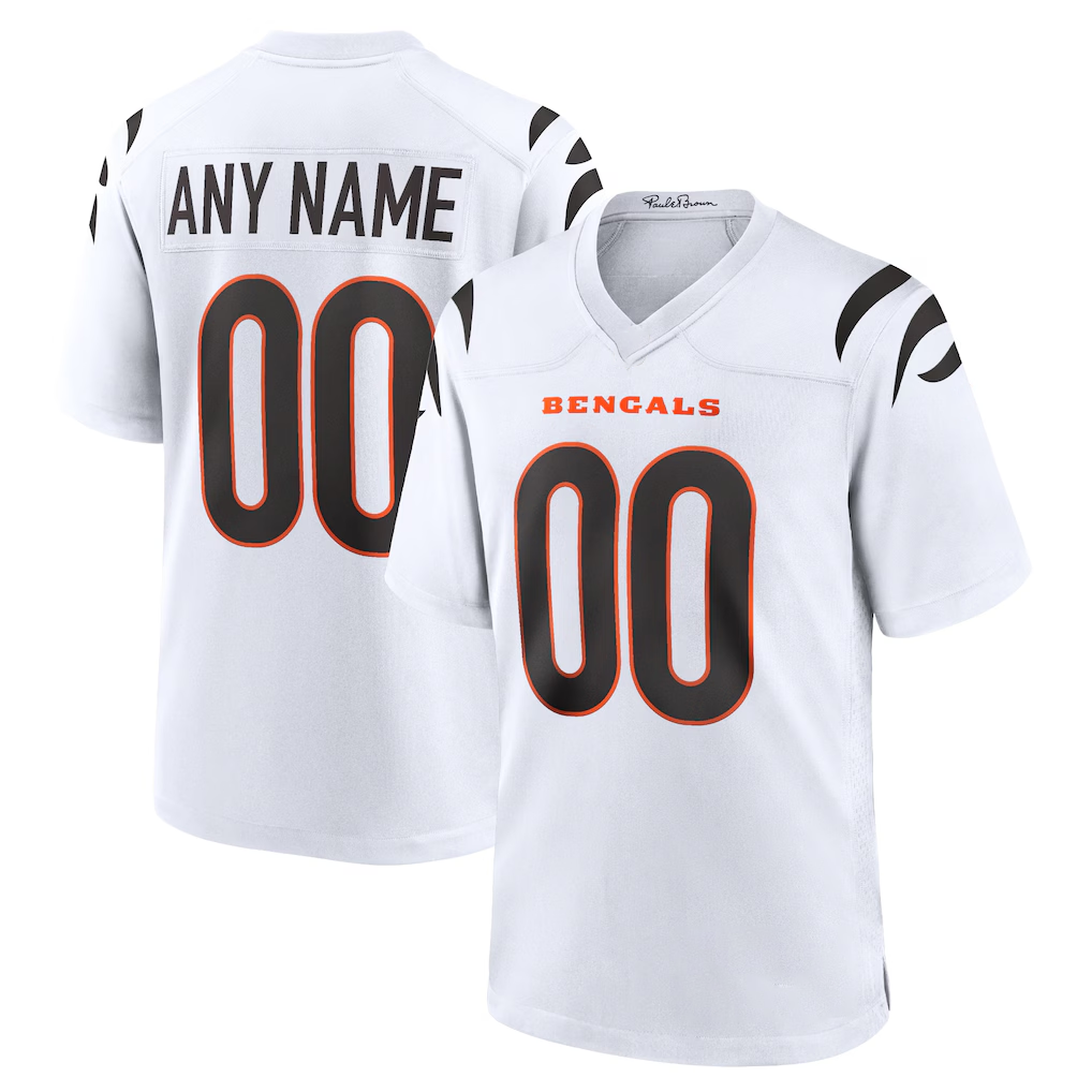 Kooe Custom C.Bengals White Game Stitched Jerseys