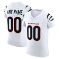 Kooe Custom C.Bengals White Vapor F.U.S.E. Elite Stitched Jerseys