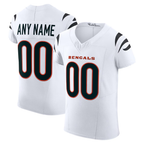 Kooe Custom C.Bengals White Vapor F.U.S.E. Elite Stitched Jerseys