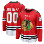 Kooe Custom C.Blackhawks Red Centennial Breakaway Jerseys