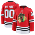 Kooe Custom C.Blackhawks Red Centennial Premium Jerseys
