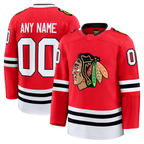 Kooe Custom C.Blackhawks Red Home Premium Jerseys