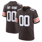 Kooe Custom C.Browns Brown Custom Game Stitched Jerseys