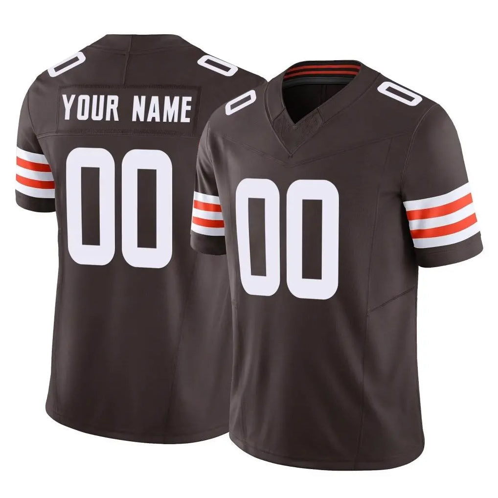 Kooe Custom C.Browns Brown Vapor F.U.S.E. Limited Home Game Any Name & Numbers Stitched Jerseys