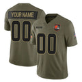 Kooe Custom C.Browns Olive 2025 Salute to Service Limited Home Game Any Name & Numbers Stitched Jerseys