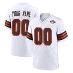 Kooe Custom C.Browns White Alternate Home Game Any Name & Numbers Stitched Jerseys