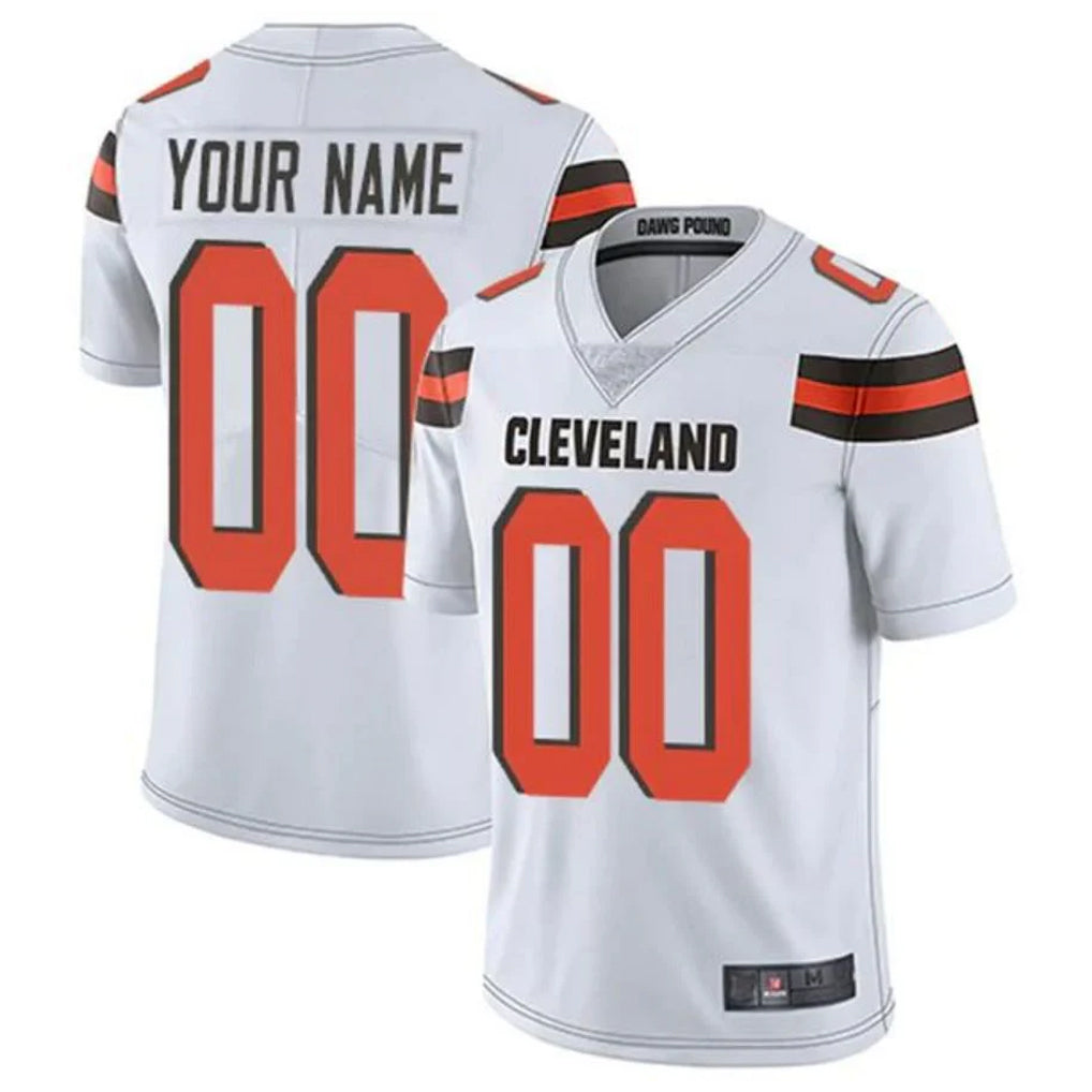 Kooe Custom C.Browns White Alternate Vapor Untouchable Limited Home Game Any Name & Numbers Stitched Jerseys