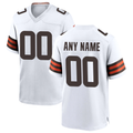 Kooe Custom C.Browns White Game Stitched Jerseys