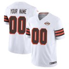 Kooe Custom C.Browns White Limited Vapor F.U.S.E. Alternate Game Any Name & Numbers Stitched Jerseys