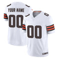 Kooe Custom C.Browns White Vapor F.U.S.E. Limited Home Game Any Name & Numbers Stitched Jerseys